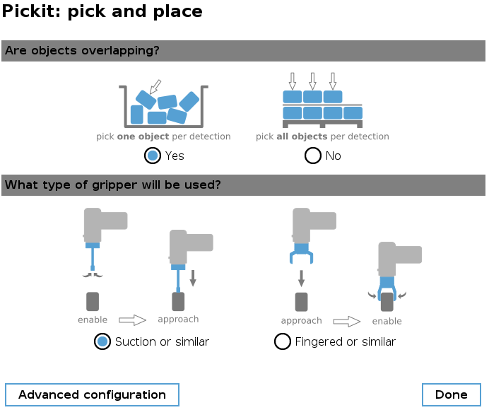 Example pick and place program — Pickit 2.2 documentation